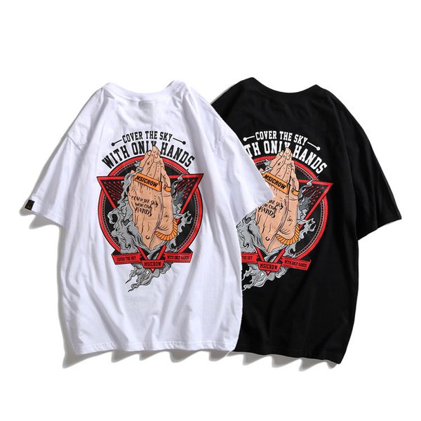 

luxury men women t-shirt spring and summer of new fashion printed t-shirt from original brands 2 color selected size -2xl, White