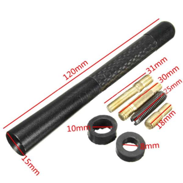 

3.5cm new real carbon fiber short car radio antenna universal