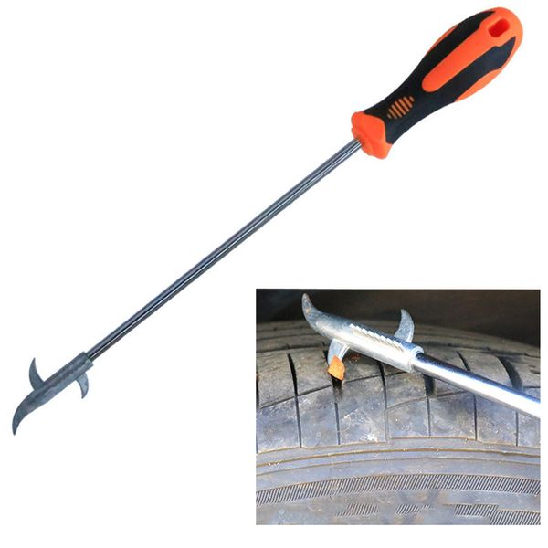 

car tire stone removal hook multi-function slotted screwdriver stone cleaner car cleaning tool repair tool home