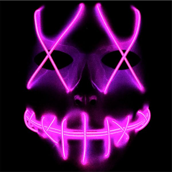 

halloween face mask led light up masks the purge election year great festival cosplay costume supplies party funny masks 2018