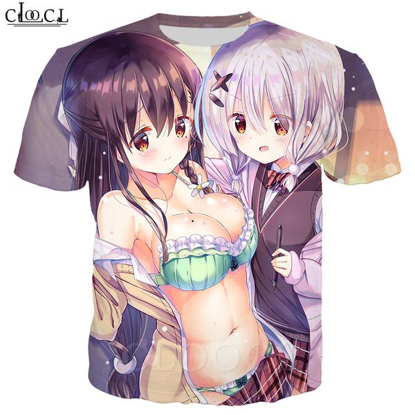 

2020 лето аниме saenai героиня нет sodatekata t shirt мужчины женщины 3d печати аниме девушки с коротким рукавом повседневные пары tops, White;black