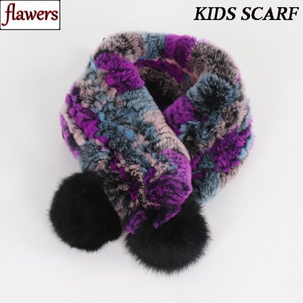 

new winter russian kids real rex fur scarves knitted warm children 100% natural rex fur muffles kid real scarf, Blue;gray