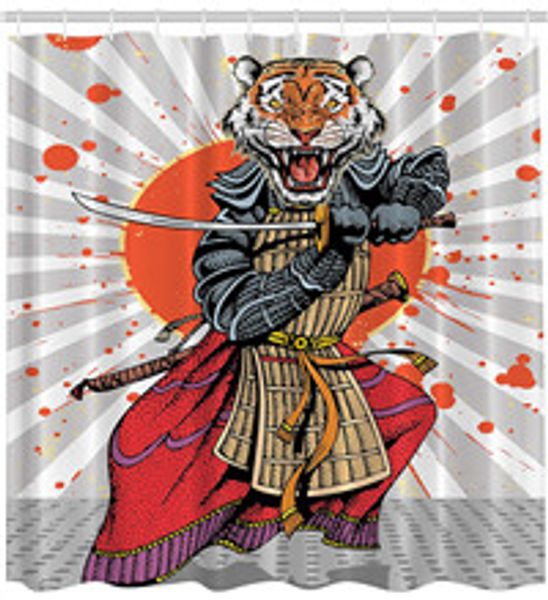 2019 Anime Shower Curtain Wild Ninja Cartoon Japanese Decor By