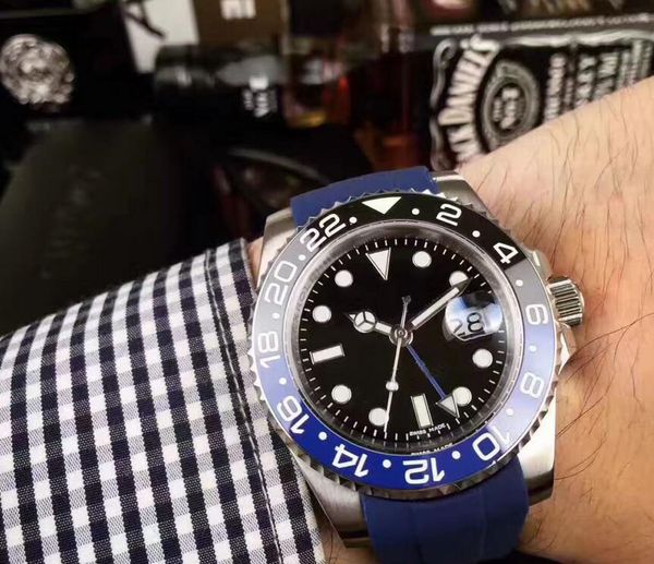 

спорт новый gmt керамика высокое качество дайвинг мужчины 40 мм автоматическая машина мода sub super ocean watch бесплатная доставка, Slivery;brown