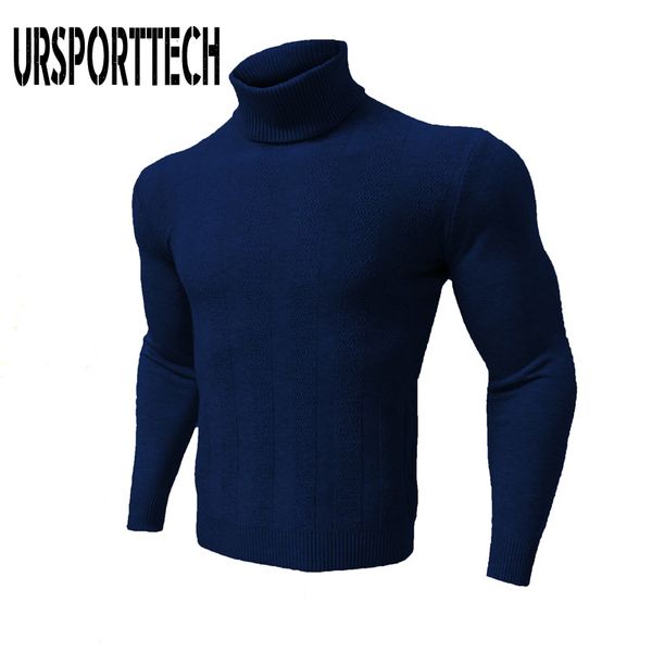 

winter high neck теплый свитер мужчин водолазку марка мужские свитера для 2019 slim fit пуловер мужчины трикотаж мужской двойной воротник, White;black