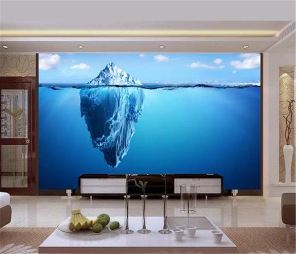 

3d обои гостиная две романтические красивые мечты синий океан обои стены