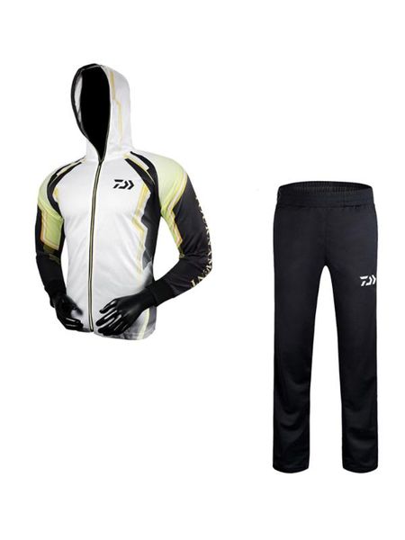 

2020 new summer outdoor sport fishing clothing professional fishing shirts long sleeve breathable quick dry shirt set, Gray;blue