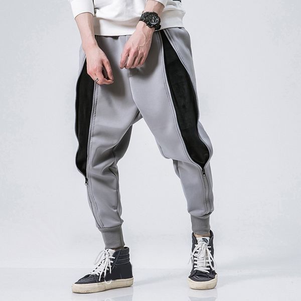 

kancoold pencil pants polyester men's new style fashion pure color overalls leisure large yard trousers pant nov6, Black