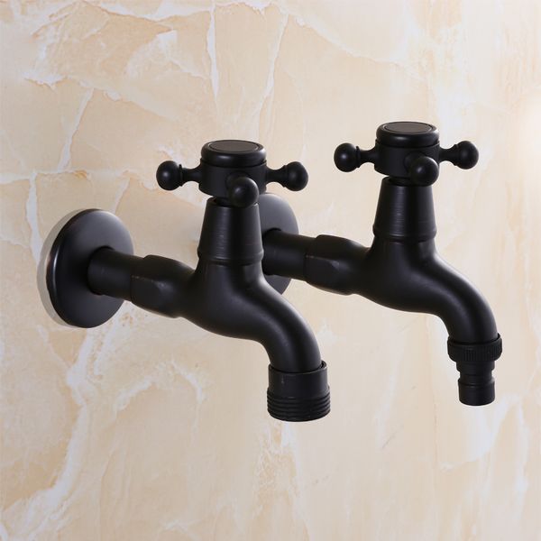 

black lengthened washing machine faucets european copper antique fast billing cold water nozzle 4 points 6 points