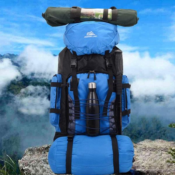 

нейлон 90l путешествия рюкзак рюкзак альпинизма практическая high capacity поле выживания кемпинг сумка для пикника прочный