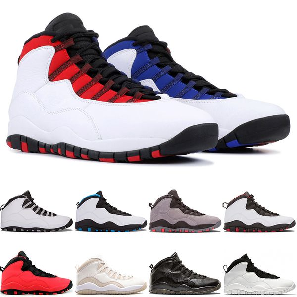 

mens дизайнера баскетбольная обувь 10 тинкер цементных 10s мужской обуви прохладная грея я вернулся chicage порошка размера синих тренеров с, White;red