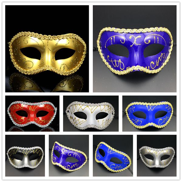 

7 color men women wedding costume prom mask venetian mardi gras party dance masquerade ball halloween mask party supplies