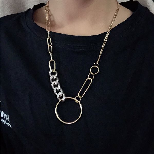 

мода ретро преувеличенного геометрическое кольцо полого дикая толстый ожерелье горячая продажа, Silver