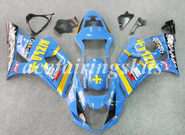 

injection mold new abs motorcycle full fairings set fit for suzuki gsx-r1000 k3 2003 2004 03 04 gsxr1000 bodywork set sky blue yellow