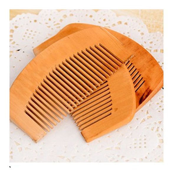 

portable mini wooden hair comb anti-static massage the scalp mahogany comb opp bag individually packed fast delivery