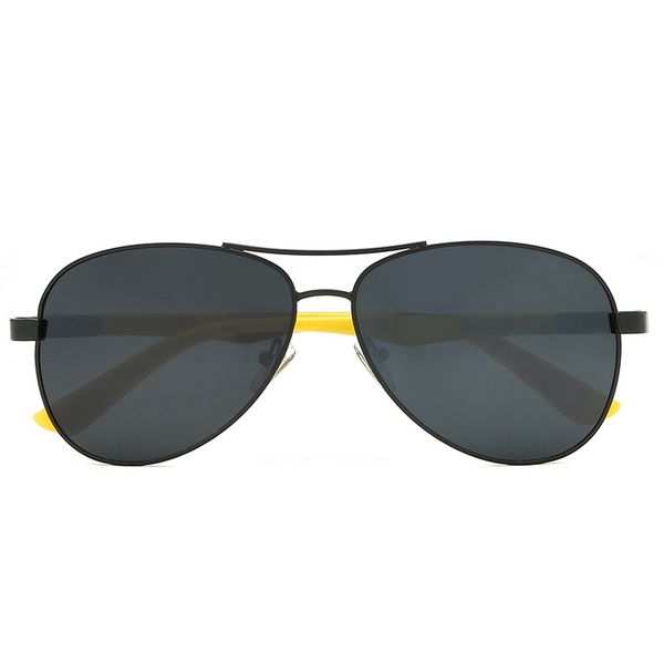

new fashion pilot polarized sunglasses for men women metal frame mirror polaroid lenses driver sun glasses with brown cases and box 8313, White;black