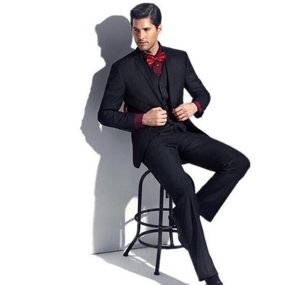 

men suits black business wedding suits bridegroom groom custom slim fit formal tuxedos man blazer evening dress prom party 3piece d96, White;black