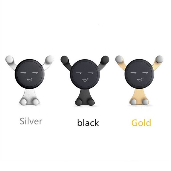 

cute gravity air vent mount cell smart for in car smile face bear mobile phone holder stand