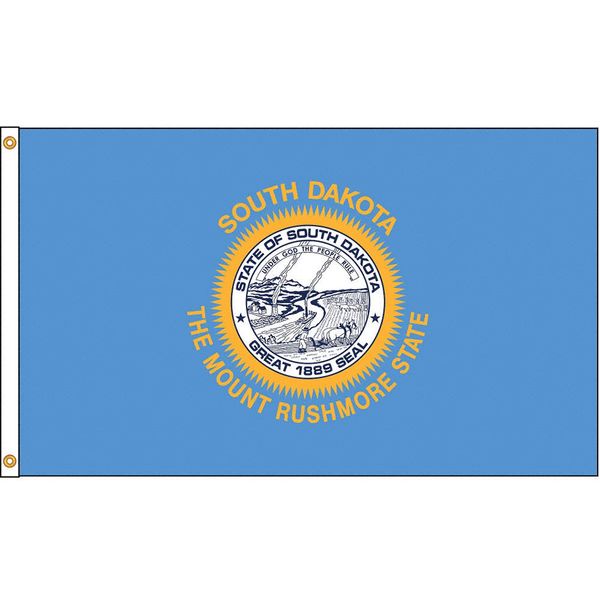 3x5ft 150x90cm Custom American South Dakota State Flag Heißer Verkauf Custom Flags Digital Priting Großhandel, kostenloser Versand