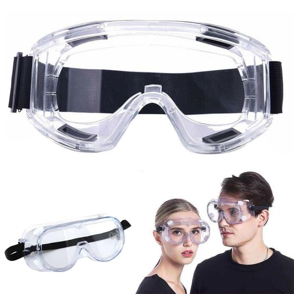 Occhiali di sicurezza universali completamente sigillati Anti-spruzzi Anti-appannamento Antipolvere Anti-UV Occhiali protettivi per esterni Protezione degli occhi