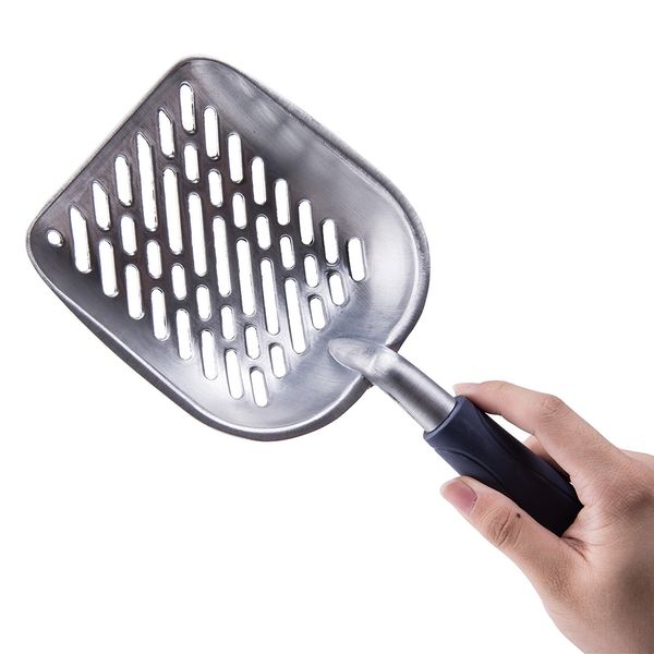 

hollow pet cat litter shovel scoop aluminum alloy sift cat sand cleaning pet products cat toilet training cleaner tools