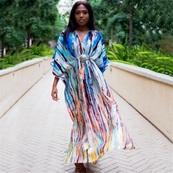 

beach dress for women swimsuit cover swimwear 2019 pareo coverup new cotton vertical stripe halo skirt polyester striped, Blue;gray