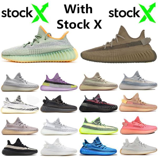 

discount kanye west desert sage earth cinder running shoes zyon yecheil yeshaya flax linen zebra bred beluga static mens trainer sneakers, White;red