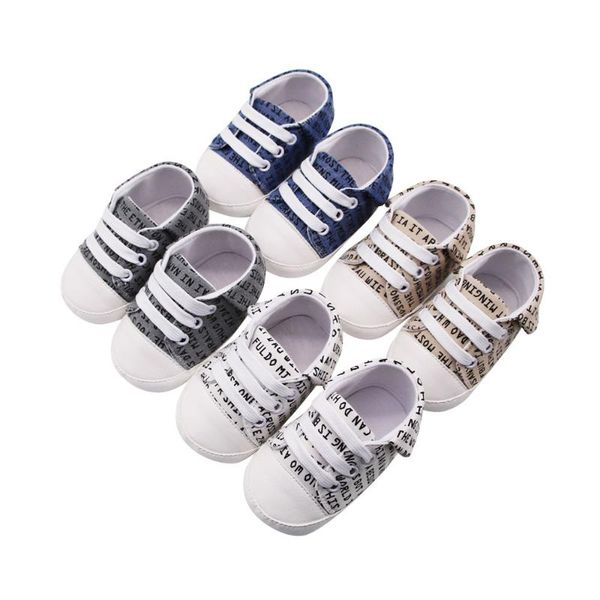 

baby newborn kids shoes girls boys letter print solid soft sole infant toddler casual shoes toddler first walkers 2020
