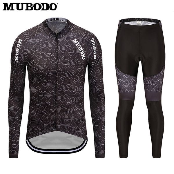 

mu18 long-sleeved trousers cycling jersey, mountain bike riding suit, french racing suit, team uniform, Black;red