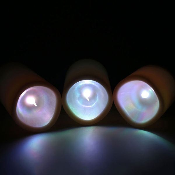 

colour changing flickering flameless led wax mood candles vanilla scented