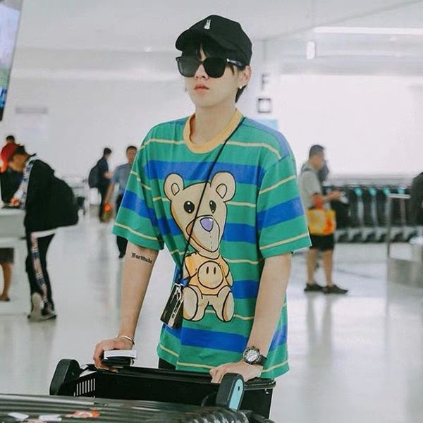 

2020/draw designer cartoon t shirt m-xxl luxury short-sleeved cotton t-shirt brand cartoon print pattern, new product recommendatio, White;black