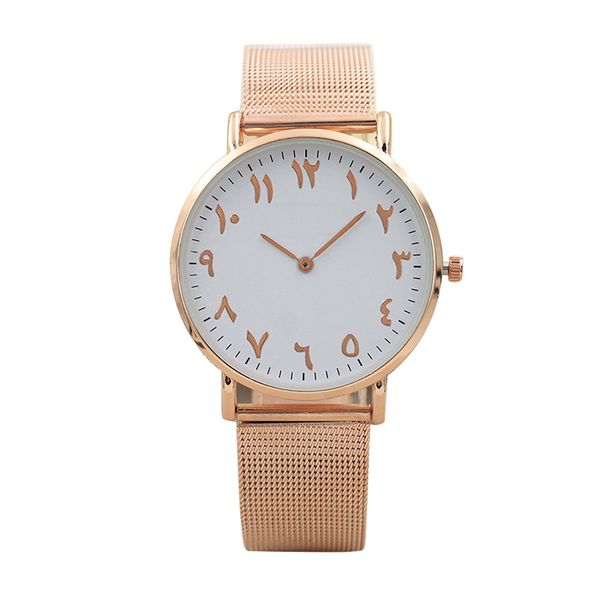 

zerotime #501 2019 new wristwatch men's and women's classic quartz stainless steel watch luxury casual gifts ing, Slivery;brown