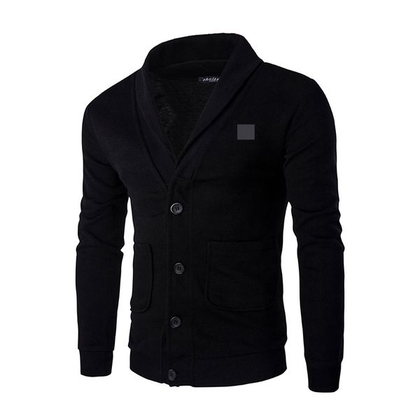 

embroidered cardigan slim sweater jacket men's thick warm sweater dress v-neck autumn winter men clothes 2018 cardigan, White;black