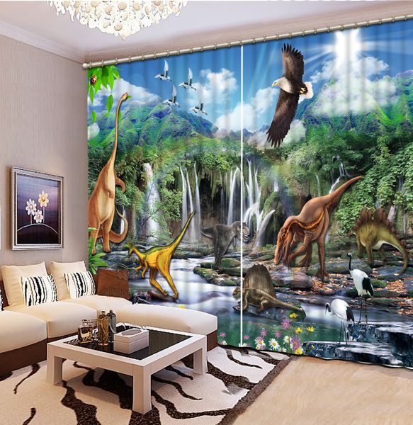 

wild animals in the mountains luxury blackout 3d curtain living room bedroom drapes cortinas customized size