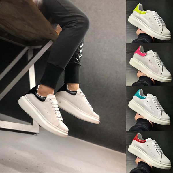 

2019 fashion sneaker wedges flats platform dress loafers canvas trainers designer luxury white black women men girls leather casual shoes