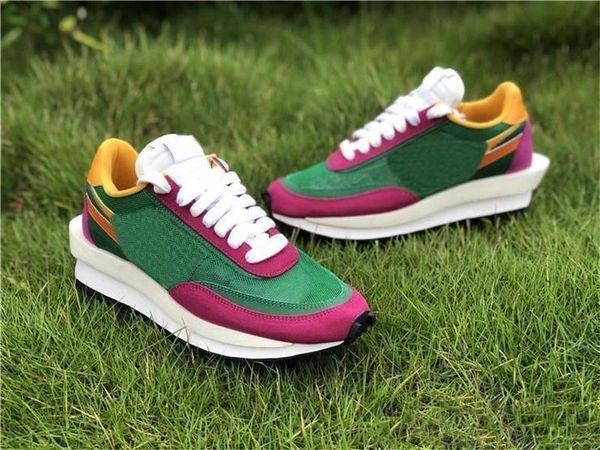 

hottest аутентичной sacai x ldv вафельный ldwaffle daybreak мужчины женщина кроссовки pine green clay orange del sol -sail bv0073 -301 с кор