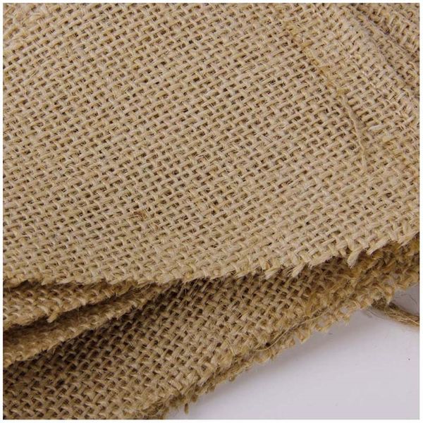 

practical boutique 3yd jute fabric bunting banner vintage flags for wedding party brown other event party supplies