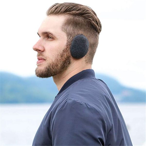 

1 pair women man winter earbags bandless ear warmers earmuffs ear cover warme oorbeschermers#50, Blue;gray