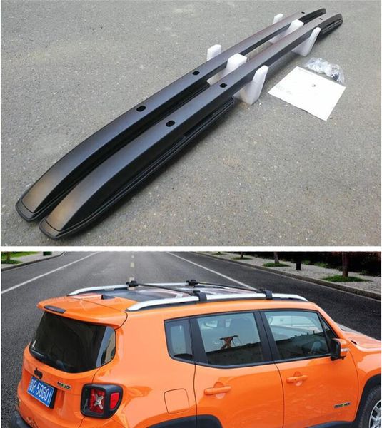 

aluminum alloy screw installation roof rack & cross bar baggage luggage for jeep renegade 2016 2017 2018 2019