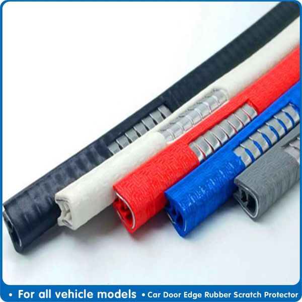 

universal car door edge scratch protector strip guard trim automobile door anti collision strip with steel car-styling 5m