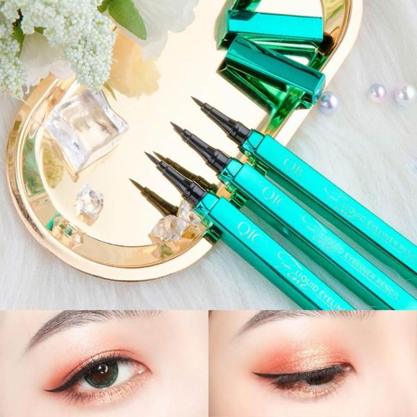 

qic black long lasting eye liner pencil eyeliner waterproof and sweat-proof liquid long lasting eyeliner 1ml smudge-proof cosmet