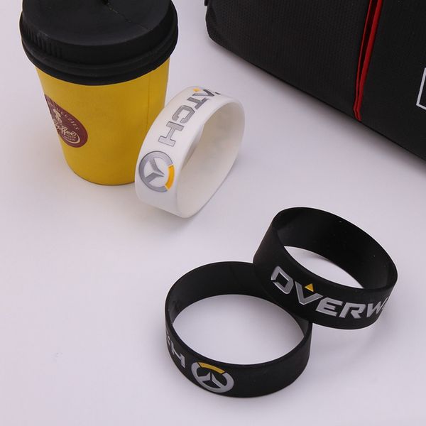 

silicone bracelet game bracelets for women&men entertainment sports wristband bangle, Golden;silver