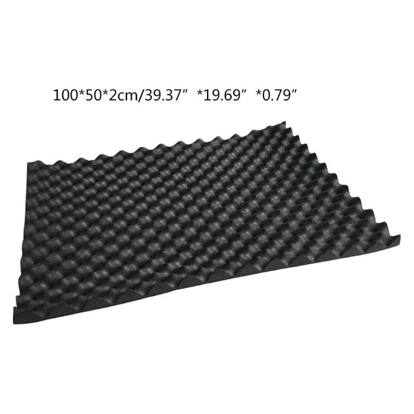 

100x50cm car sound deadener mat noise insulation acoustic dampening foam mat b36b