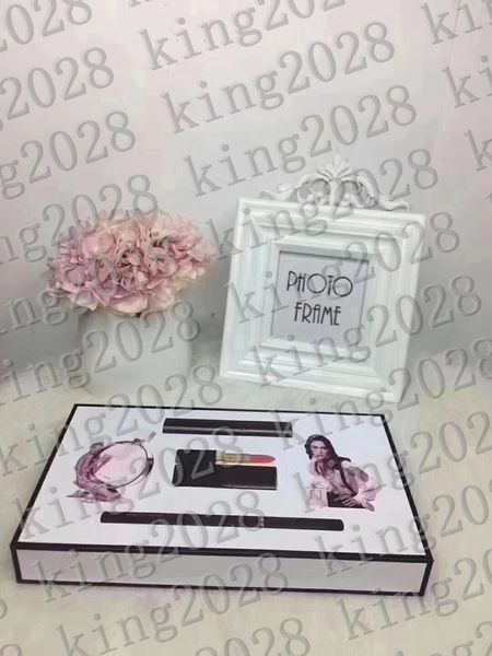 

In tock 5pc makeup et kollection matte lip tick black ma cara perfume eyeliner 5 in 1 co metic kit with gift box dhl