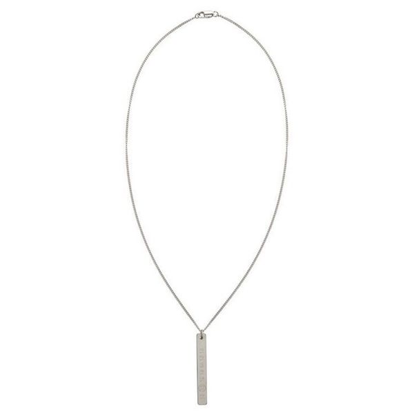 

new digital number style necklace fashion trend men sweater chain, Silver