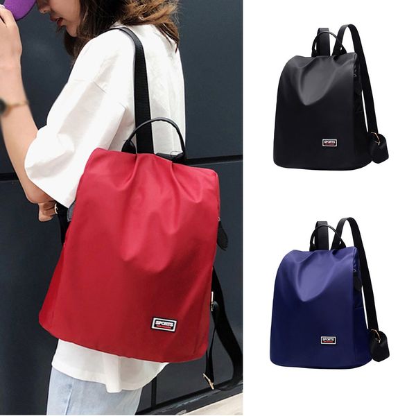 

fashion ladies wild large-capacity nylon waterproof anti-theft backpack