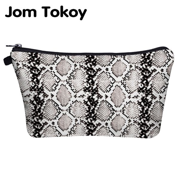 

jom tokoy makeup bag printing serpentine cosmetic bag organizer women multifunction beauty