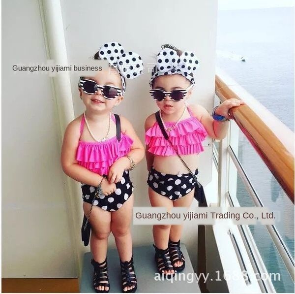 

2020 costume dance split cute girl 2020 bikini costume dance split bikini swimsuit cute girl baby baby swimsuit, White;black