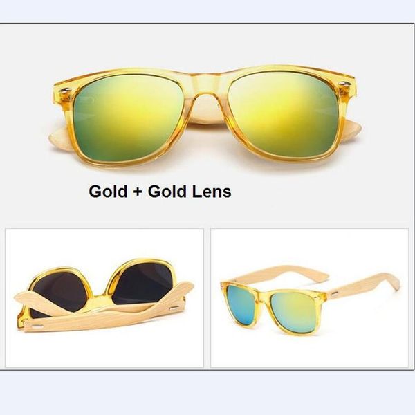 

m14 retro bamboo wood sunglasses men women brand designer goggles gold mirror sun glasses shades lunette oculo, White;black