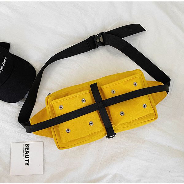 

waist bags canvas bag men chest casual shoulder phone pouch women fanny pack crossbody travel